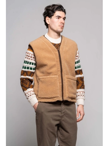 GILET TEDDY MEZZA ZIP