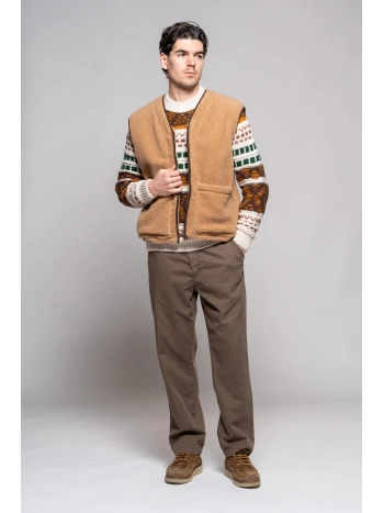 GILET TEDDY MEZZA ZIP