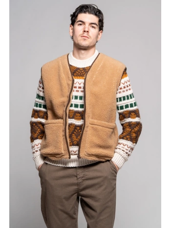 GILET TEDDY MEZZA ZIP