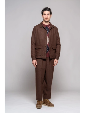 VISCOSE WOOL OVERSHIRT