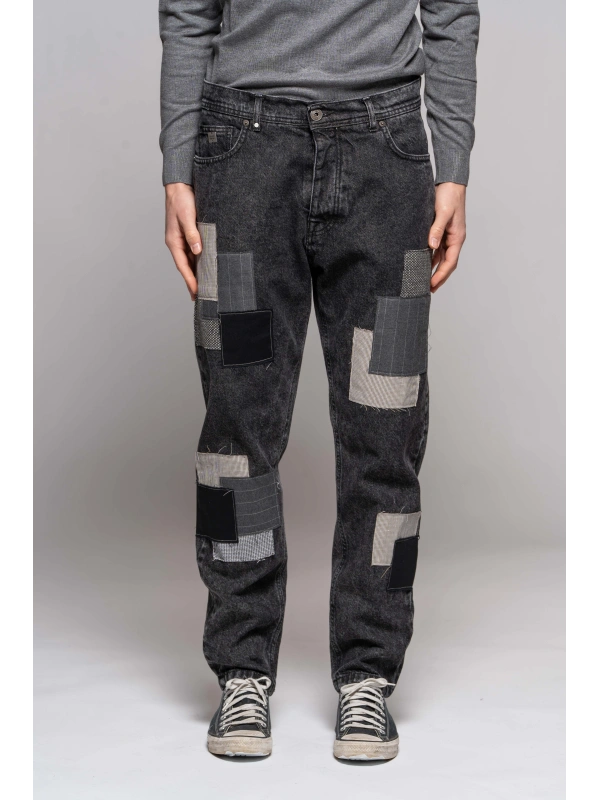 JEANS PATCH BLACK