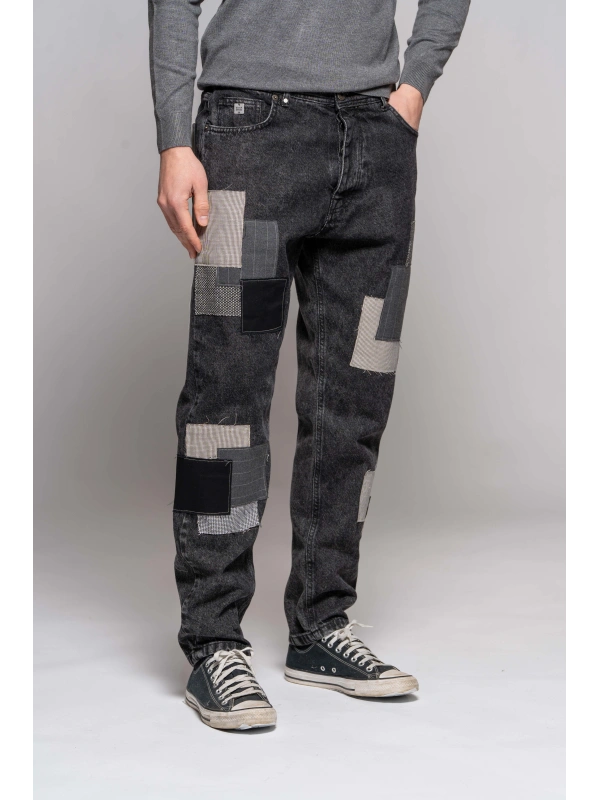 JEANS PATCH BLACK