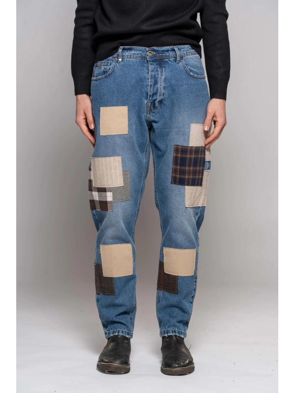 JEANS PATCH CHIARO
