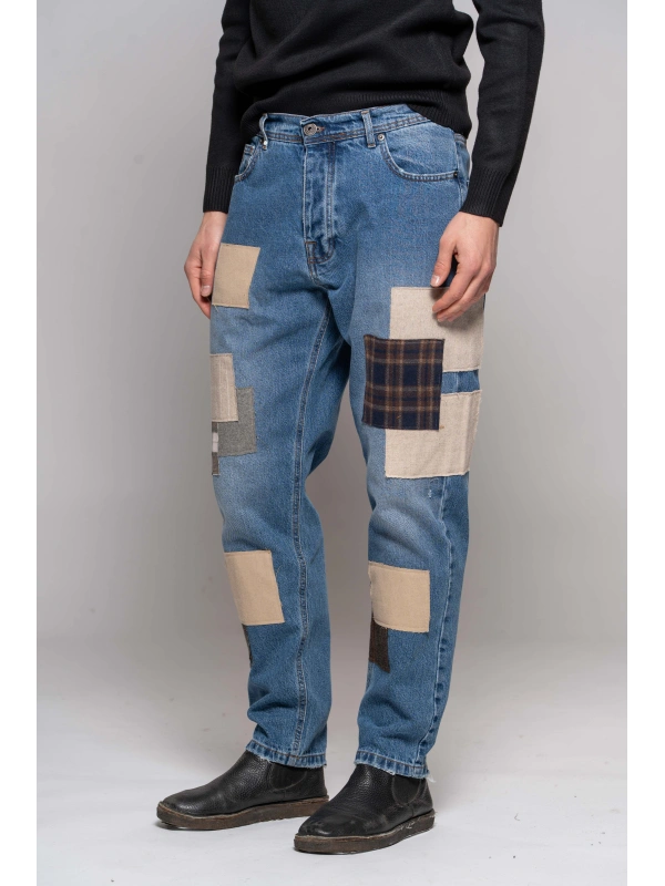 JEANS PATCH CHIARO 2
