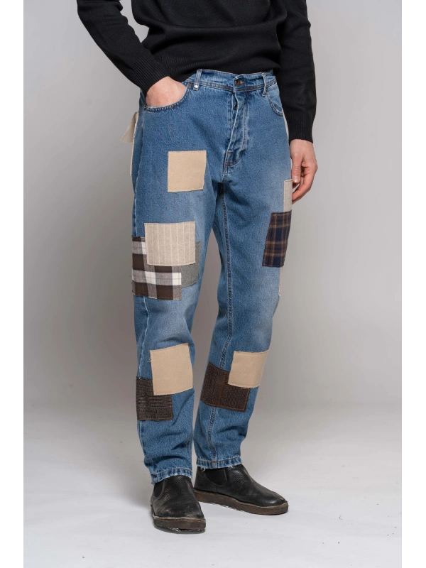 JEANS PATCH CHIARO