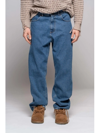 MEDIUM MARBLE PALAZZO JEANS