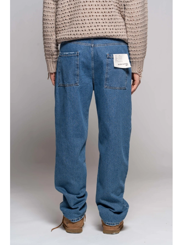 MEDIUM MARBLE PALAZZO JEANS