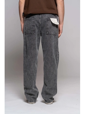 BLACK MARBLE PALAZZO JEANS