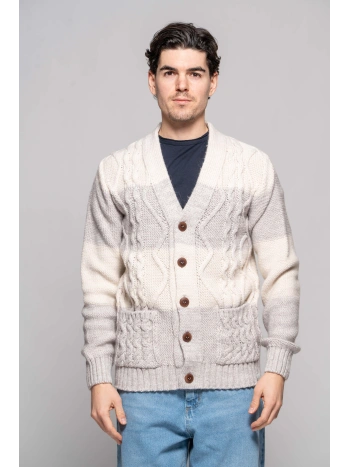 CARDIGAN FASCE TRECCE