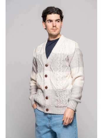 CARDIGAN WITH BRAID BANDS