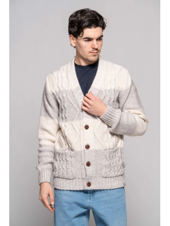 CARDIGAN FASCE TRECCE