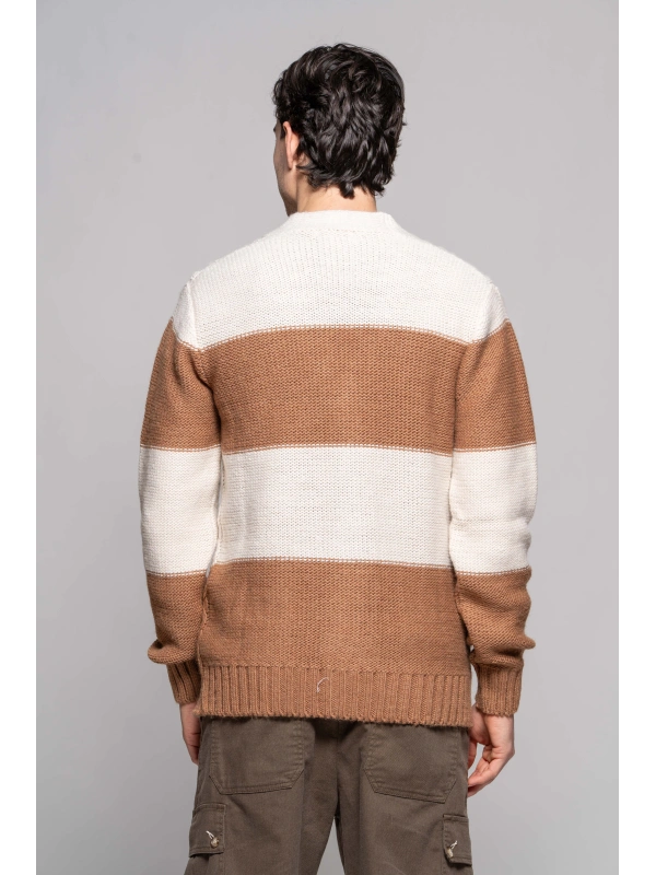 CARDIGAN FASCE TRECCE